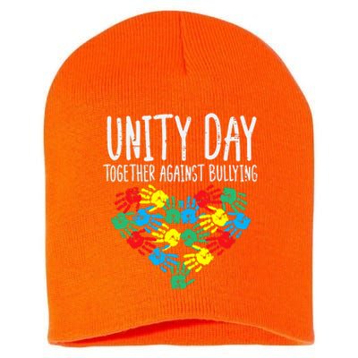 Together Against Bullying Kids Unity Day Orange Anti Bully Short Acrylic Beanie