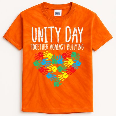 Together Against Bullying Kids Unity Day Orange Anti Bully Kids Tie-Dye T-Shirt