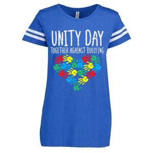 Together Against Bullying Kids Unity Day Orange Anti Bully Enza Ladies Jersey Football T-Shirt