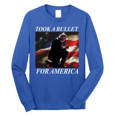 Took A Bullet For America Donald Trump Usa Long Sleeve Shirt