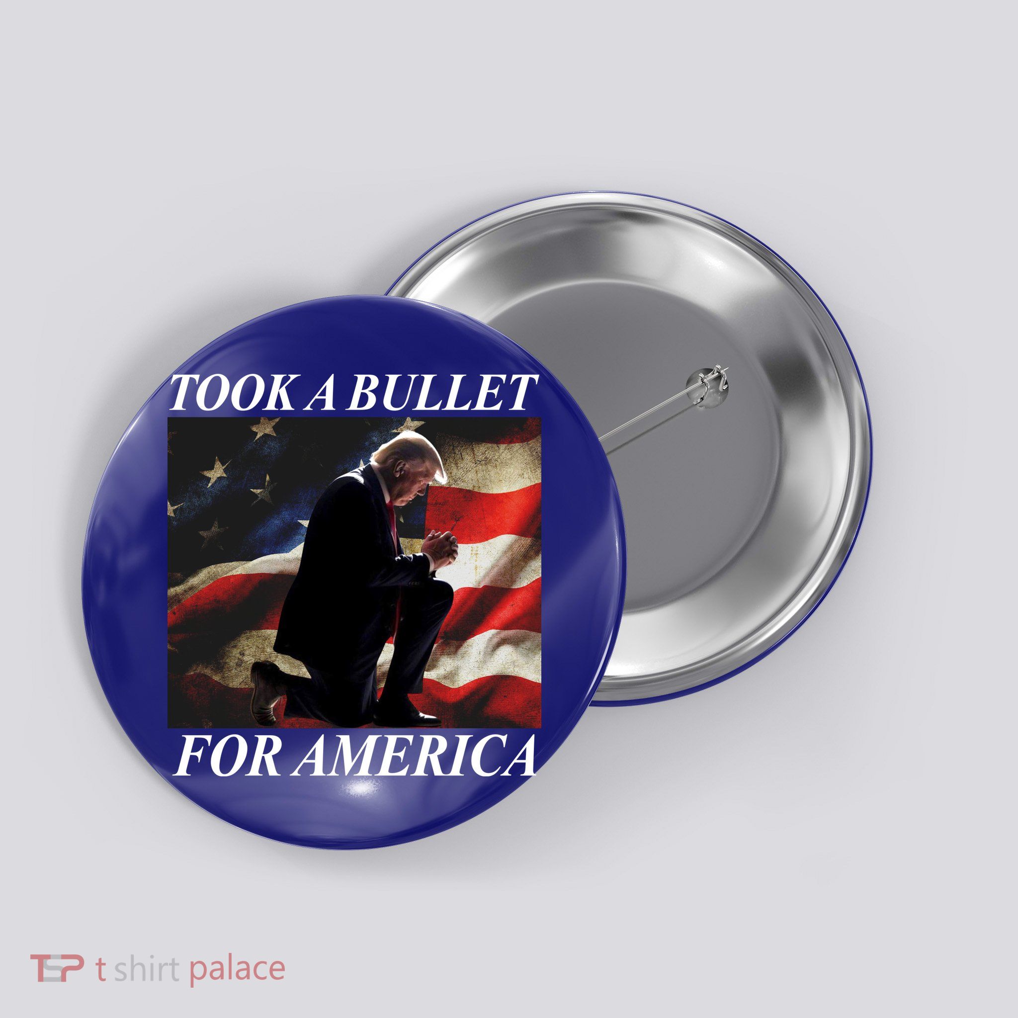 Took A Bullet For America Donald Trump Usa Button