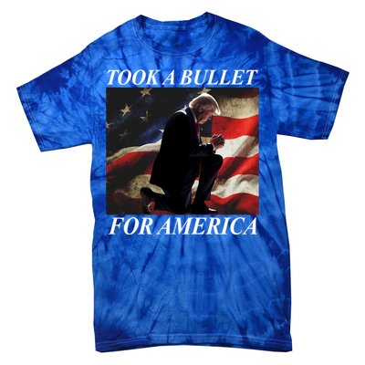 Took A Bullet For America Donald Trump Usa Tie-Dye T-Shirt