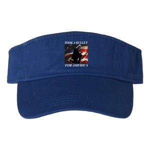 Took A Bullet For America Donald Trump Usa Valucap Bio-Washed Visor