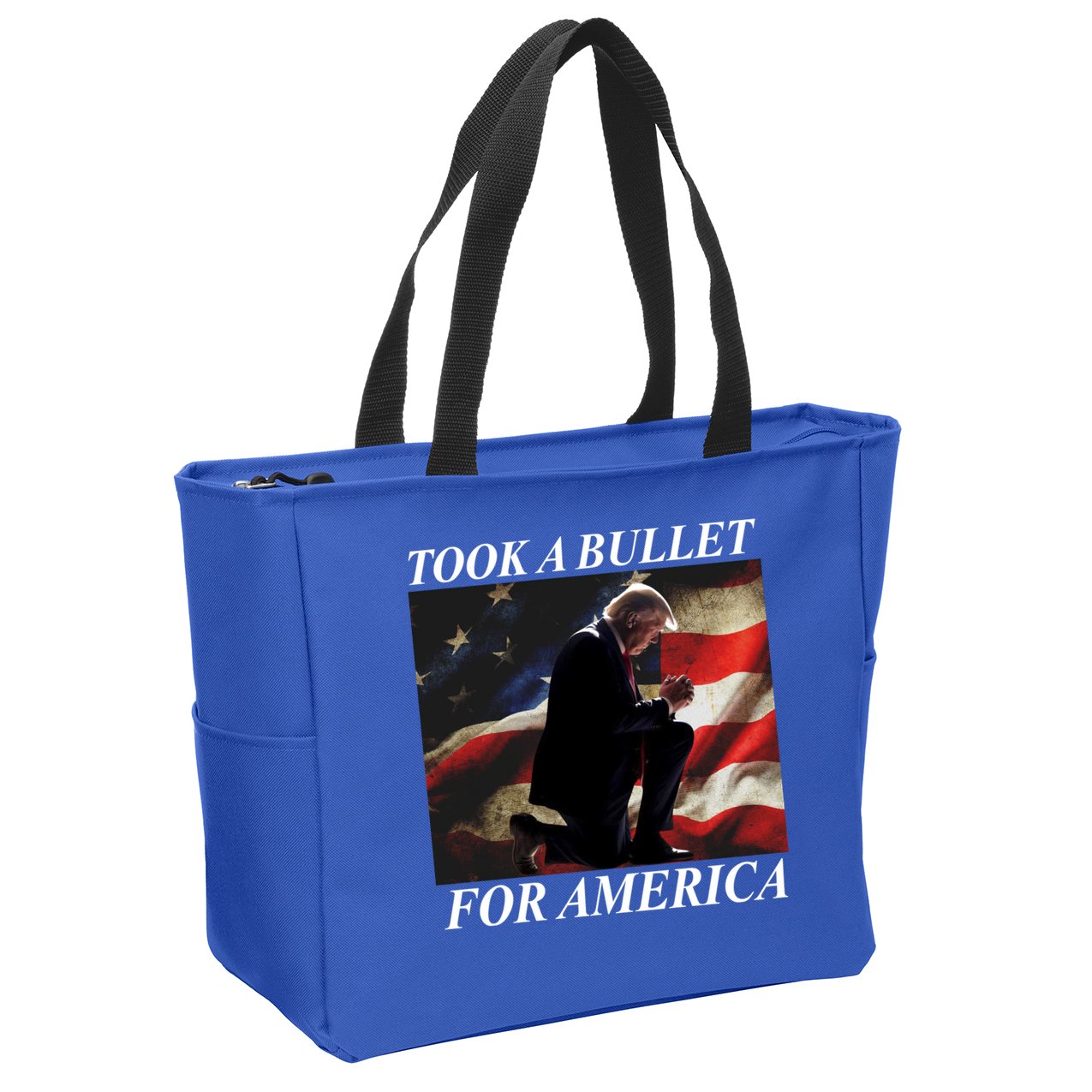 Took A Bullet For America Donald Trump Usa Zip Tote Bag