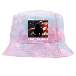 Took A Bullet For America Donald Trump Usa Tie-Dyed Bucket Hat