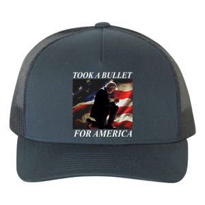 Took A Bullet For America Donald Trump Usa Yupoong Adult 5-Panel Trucker Hat