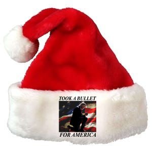 Took A Bullet For America Donald Trump Usa Premium Christmas Santa Hat