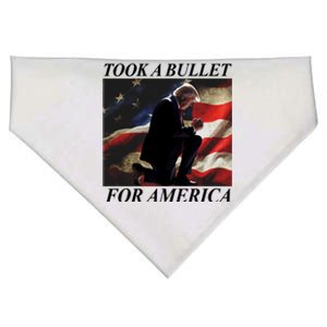 Took A Bullet For America Donald Trump Usa USA-Made Doggie Bandana