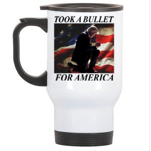 Took A Bullet For America Donald Trump Usa Stainless Steel Travel Mug