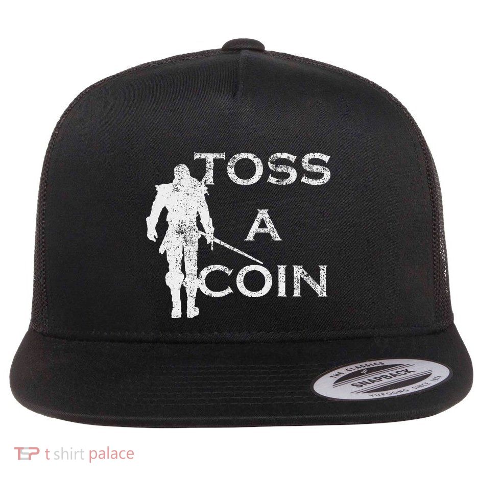 Toss A Coin To Your Flat Bill Trucker Hat