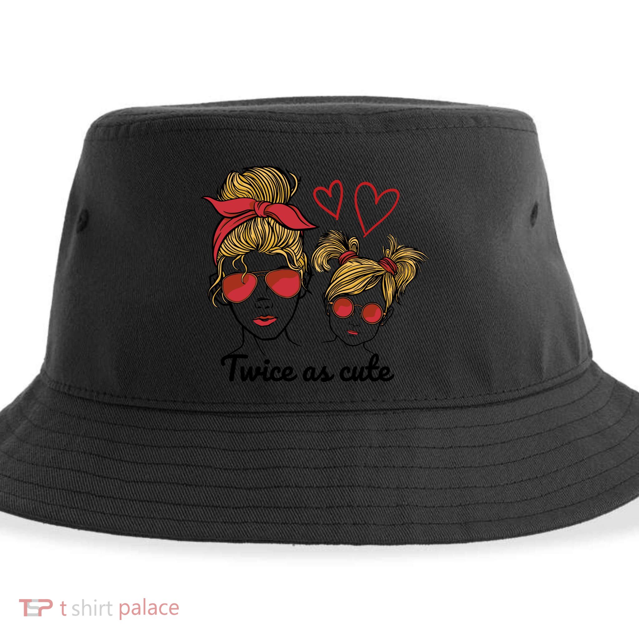 Twice As Cute Mom And Daughter Sustainable Bucket Hat