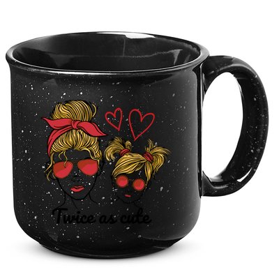 Twice As Cute Mom And Daughter 15oz Campfire Ceramic Mug