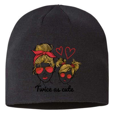 Twice As Cute Mom And Daughter Sustainable Beanie