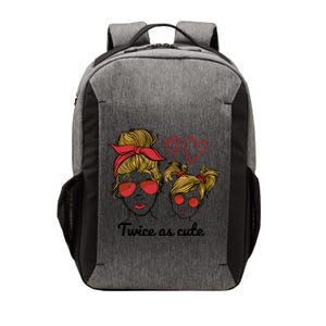 Twice As Cute Mom And Daughter Vector Backpack