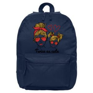 Twice As Cute Mom And Daughter 16 in Basic Backpack