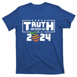 Truth And Cheap Gas 2024 Donald Trump And Ron Desantis Gift T-Shirt