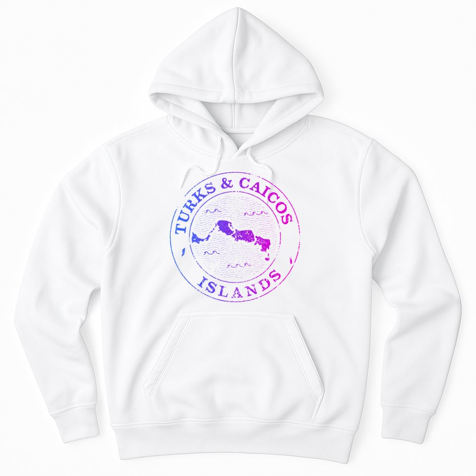 Turks And Caicos Islands Colorful Vacation Souvenir Cruise Hoodie