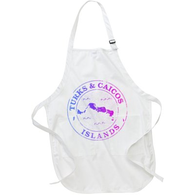 Turks And Caicos Islands Colorful Vacation Souvenir Cruise Apron