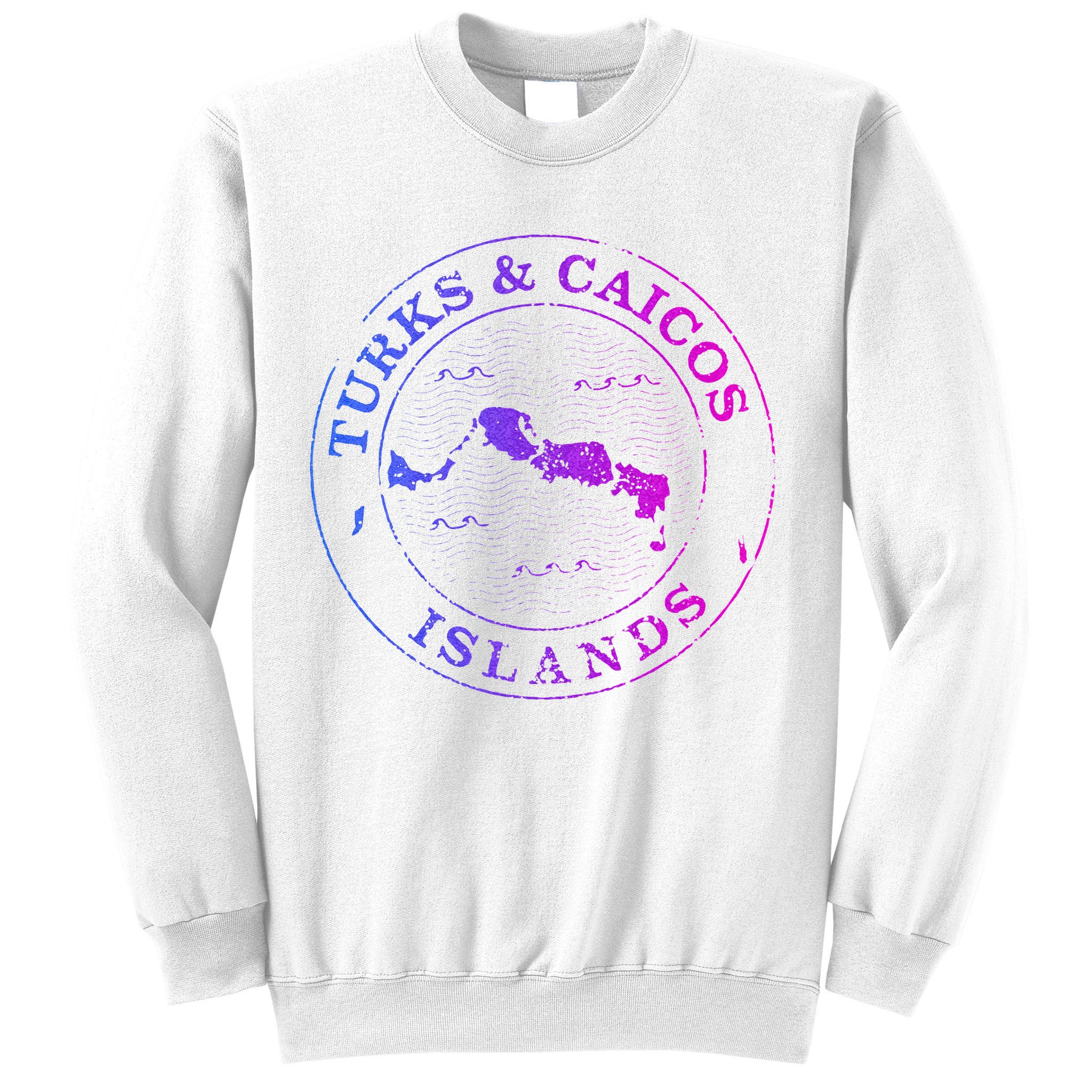 Turks And Caicos Islands Colorful Vacation Souvenir Cruise Sweatshirt