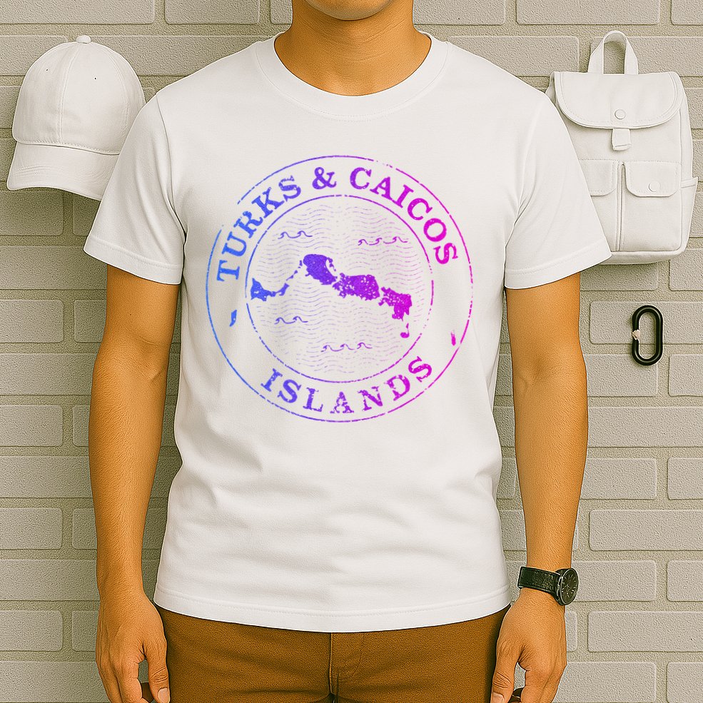 Turks And Caicos Islands Colorful Vacation Souvenir Cruise T-Shirt