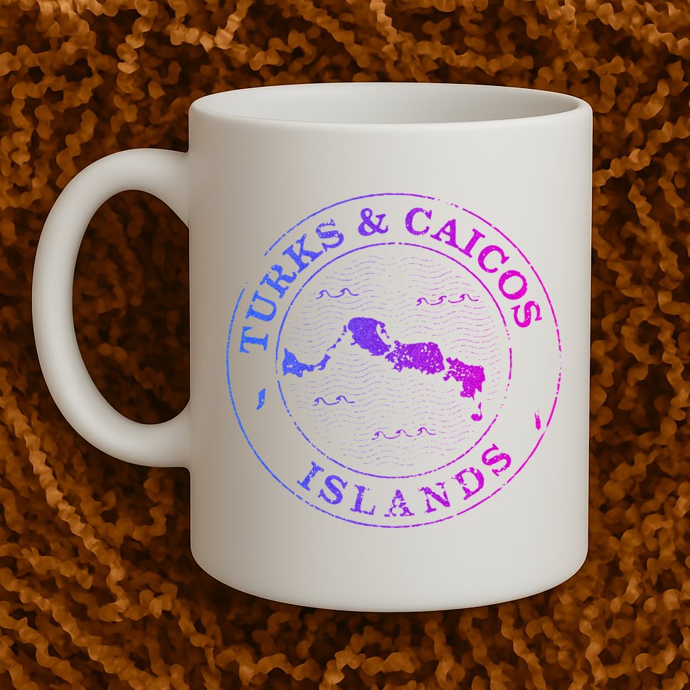 Turks And Caicos Islands Colorful Vacation Souvenir Cruise Mug