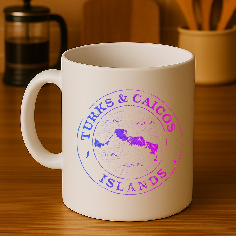 Turks And Caicos Islands Colorful Vacation Souvenir Cruise Mug