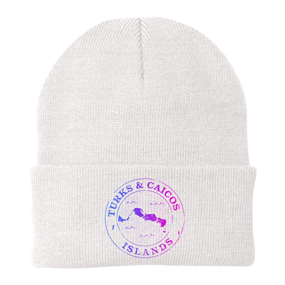 Turks And Caicos Islands Colorful Vacation Souvenir Cruise Beanie