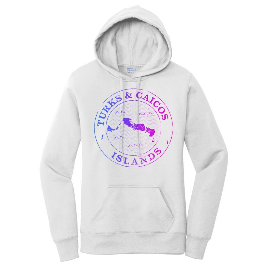 Turks And Caicos Islands Colorful Vacation Souvenir Cruise Women's Pullover Hoodie