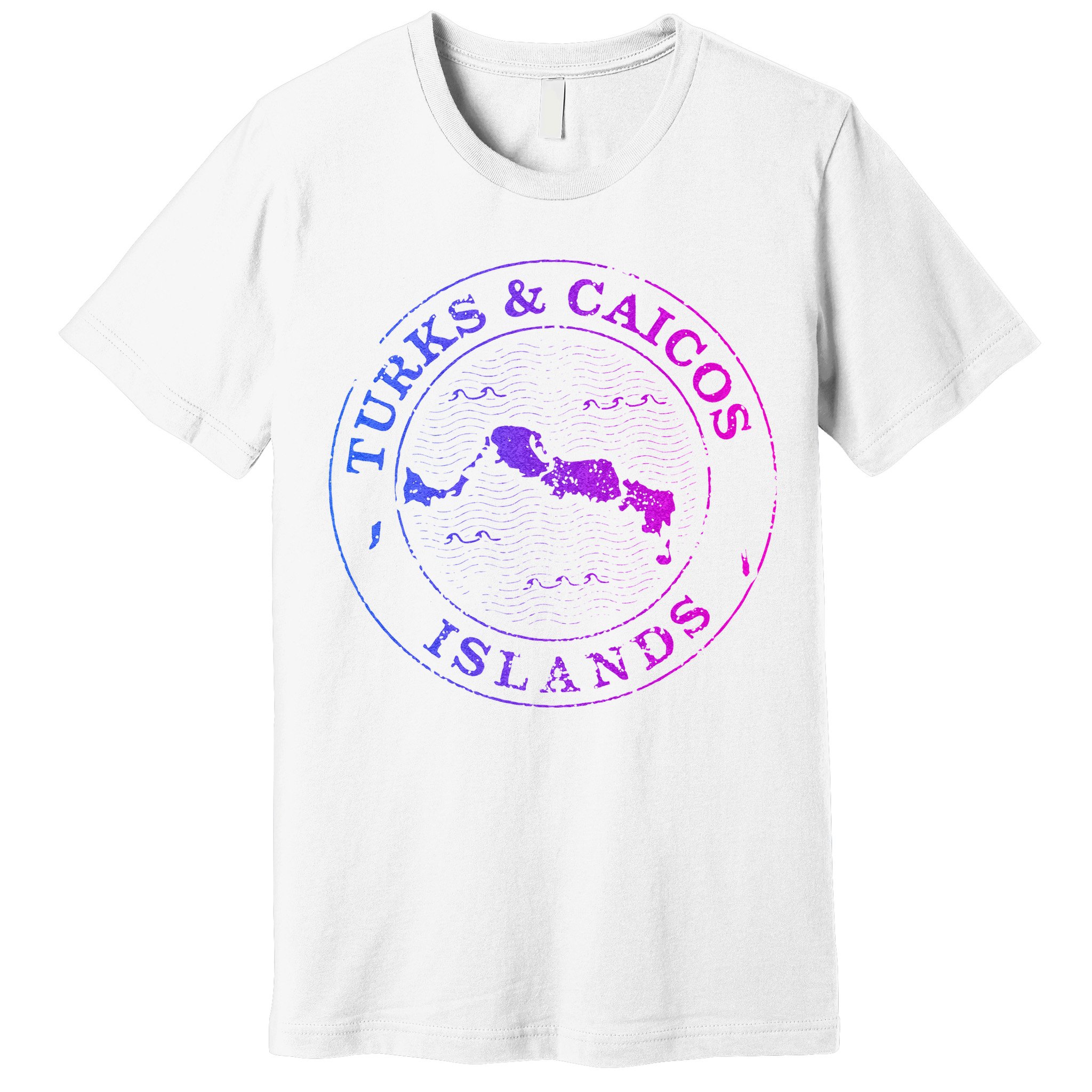Turks And Caicos Islands Colorful Vacation Souvenir Cruise Premium T-Shirt
