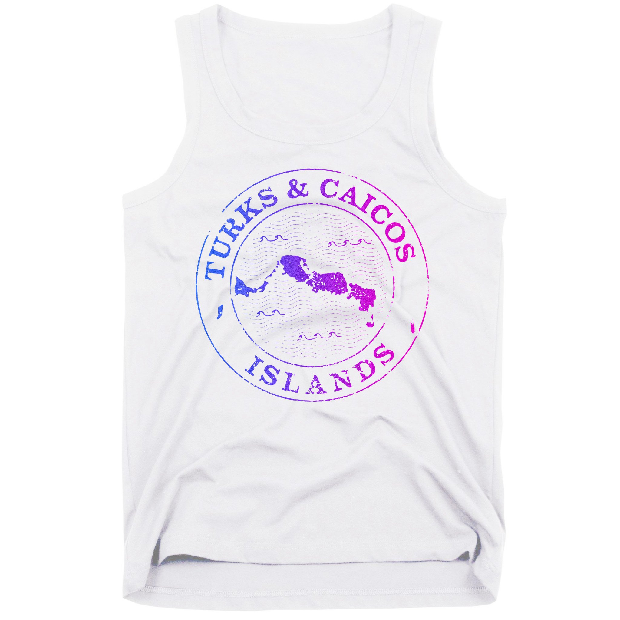 Turks And Caicos Islands Colorful Vacation Souvenir Cruise Tank Top