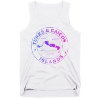 Turks And Caicos Islands Colorful Vacation Souvenir Cruise Tank Top