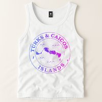 Turks And Caicos Islands Colorful Vacation Souvenir Cruise Tank Top
