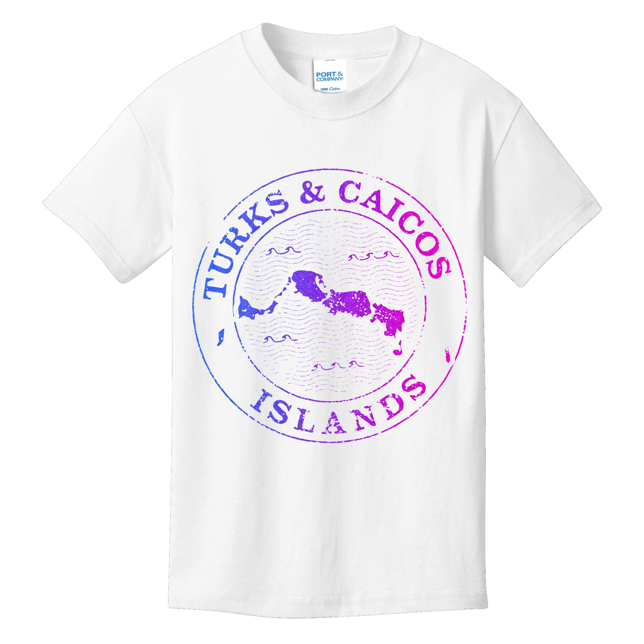 Turks And Caicos Islands Colorful Vacation Souvenir Cruise Kids T-Shirt