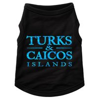 Turks And Caicos Islands Retro Colorful Doggie Tank
