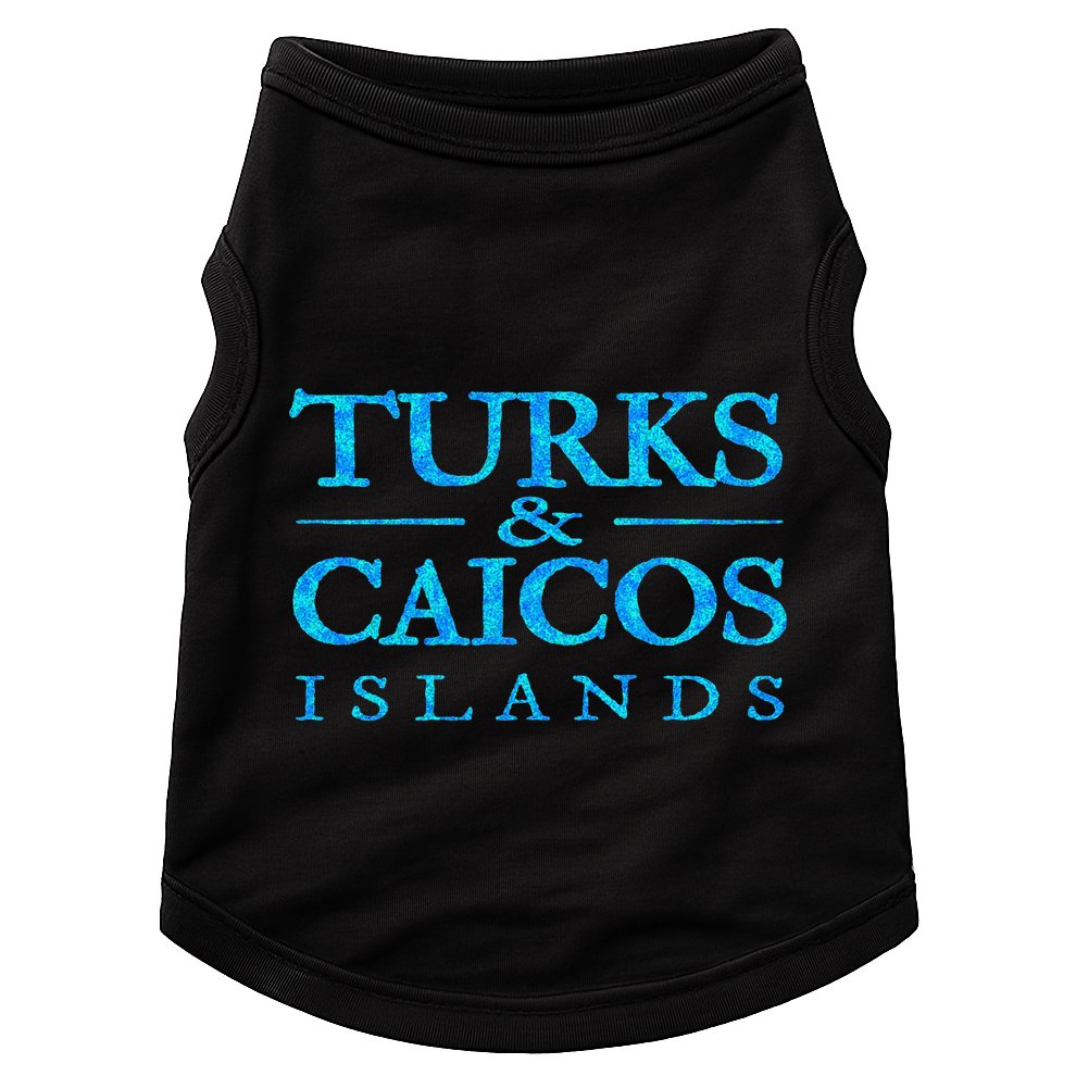 Turks And Caicos Islands Retro Colorful Doggie Tank