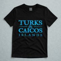 Turks And Caicos Islands Retro Colorful T-Shirt