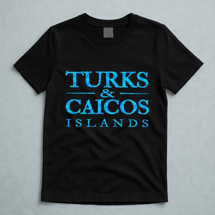 Turks And Caicos Islands Retro Colorful T-Shirt