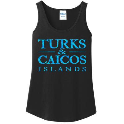 Turks And Caicos Islands Retro Colorful Ladies Essential Tank