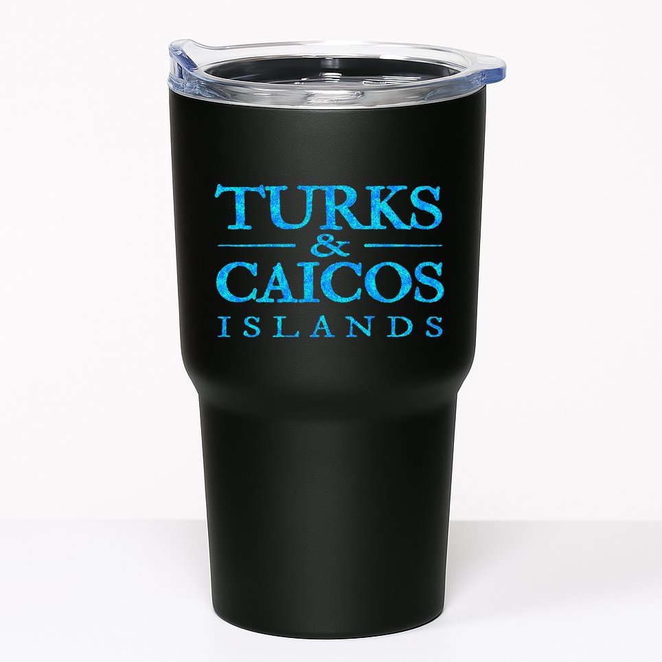 Turks And Caicos Islands Retro Colorful Tumbler