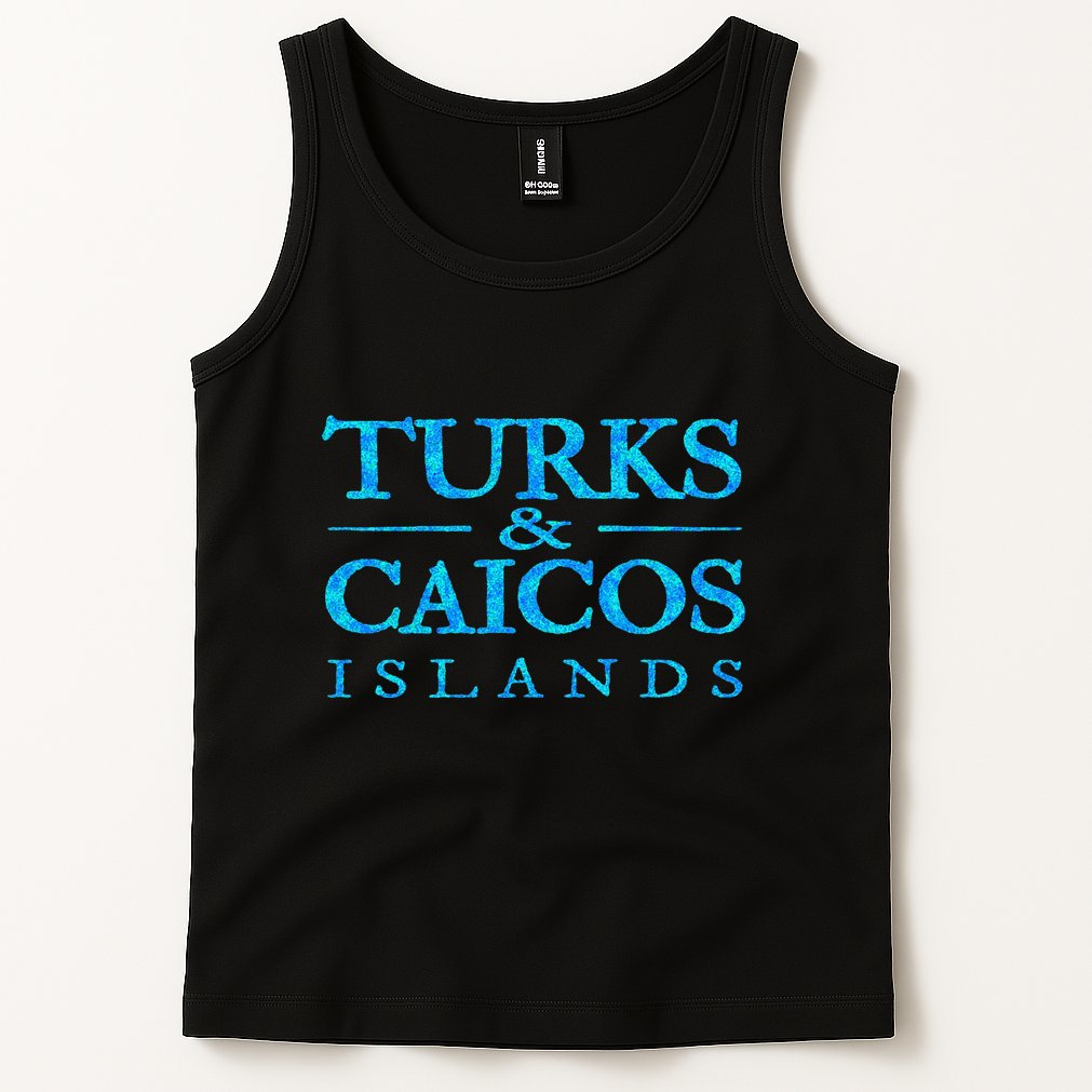Turks And Caicos Islands Retro Colorful Tank Top