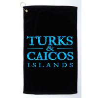 Turks And Caicos Islands Retro Colorful Golf Towel