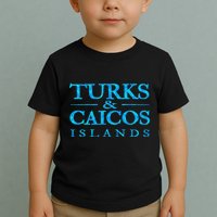Turks And Caicos Islands Retro Colorful Toddler T-Shirt
