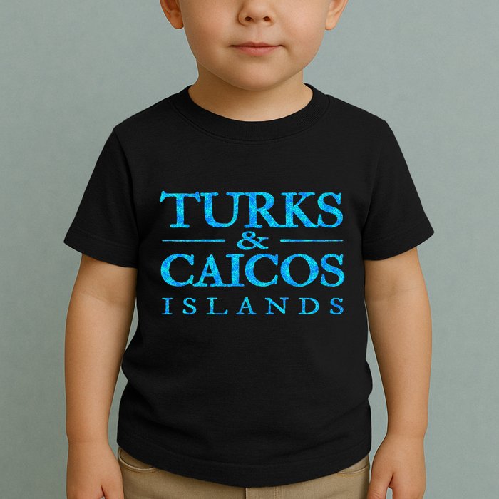Turks And Caicos Islands Retro Colorful Toddler T-Shirt