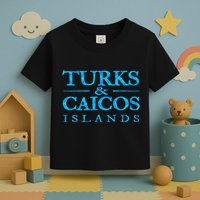 Turks And Caicos Islands Retro Colorful Toddler T-Shirt