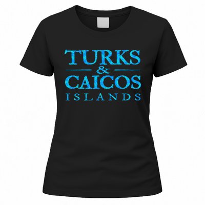 Turks And Caicos Islands Retro Colorful Women's T-Shirt