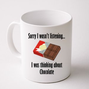 Thinking About Chocolate Eating Tasty Chocolate Gift Coffee Mug