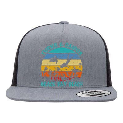 Turks And Caicos Islands West Indies Grace Bay Beach Flat Bill Trucker Hat