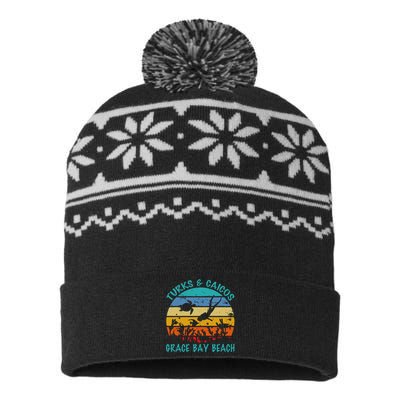 Turks And Caicos Islands West Indies Grace Bay Beach USA-Made Snowflake Beanie