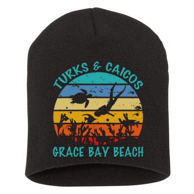 Turks And Caicos Islands West Indies Grace Bay Beach Short Acrylic Beanie