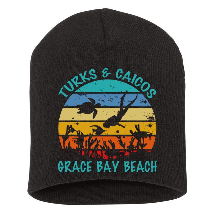 Turks And Caicos Islands West Indies Grace Bay Beach Short Acrylic Beanie